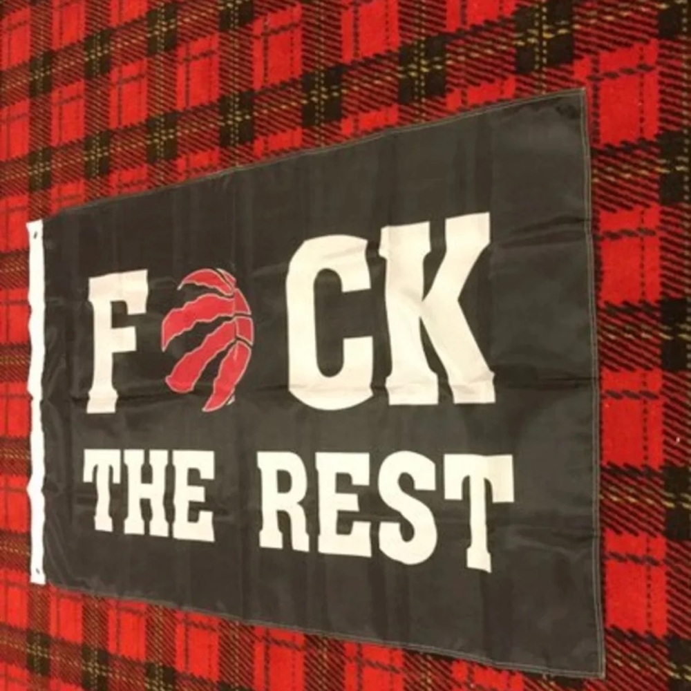 Brand new Toronto Raptors banner flag